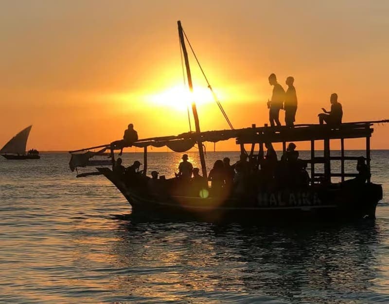 Traditional dhow sunset cruise Zanzibar