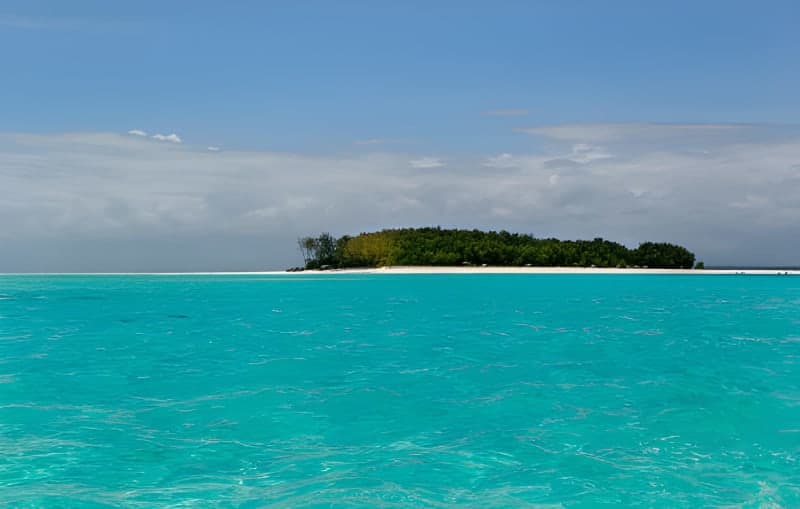 Mnemba Island white sand beach Zanzibar