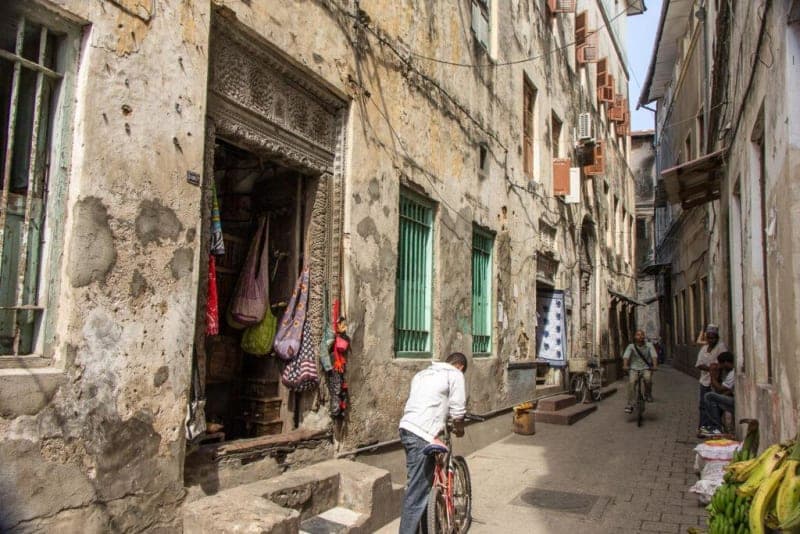 Stone Town Zanzibar narrow streets and doors